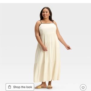 Target Cream Maxi Dress